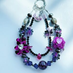 Crystal Bear phone chain